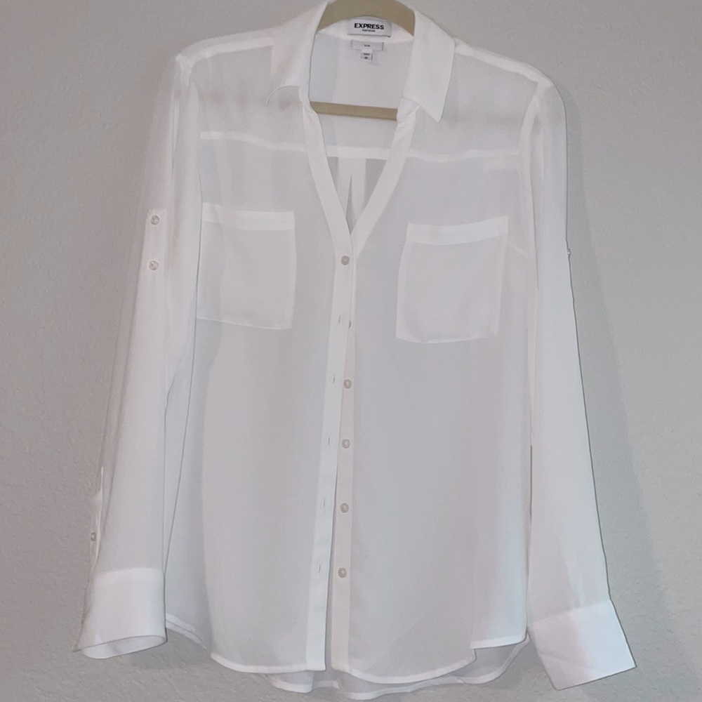 Express Portofino Slim Fit Button Down Shirt